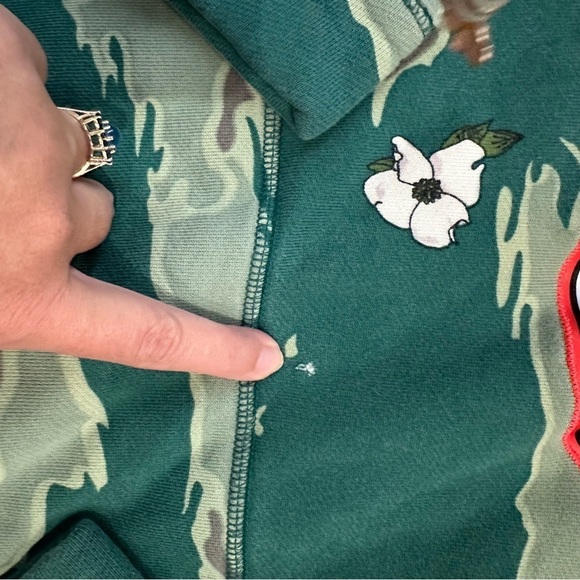 Air Jordan youth large camo spell out hoodie sweatshirt FLAWED - Picture 4 of 8